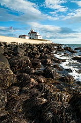 Watch Hill Light At Low Tide